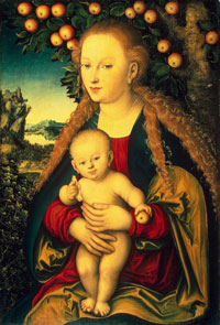 Мадонна с младенцем (Лукас Кранах)