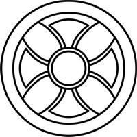 Символ бога Солнца Ашшура в Ассирии