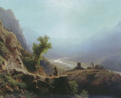 В горах Кавказа (Л.Ф. Лагорио, 1879 г.)