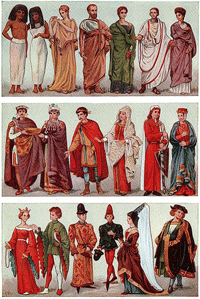Одежда разных стран мира и веков