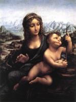 Леонардо да Винчи. Картина Мадонна. 1510 год