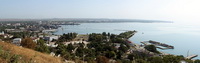 Вид на Керченский порт с горы Митридат