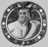 Ткань с изображением бога Нила (4 век)